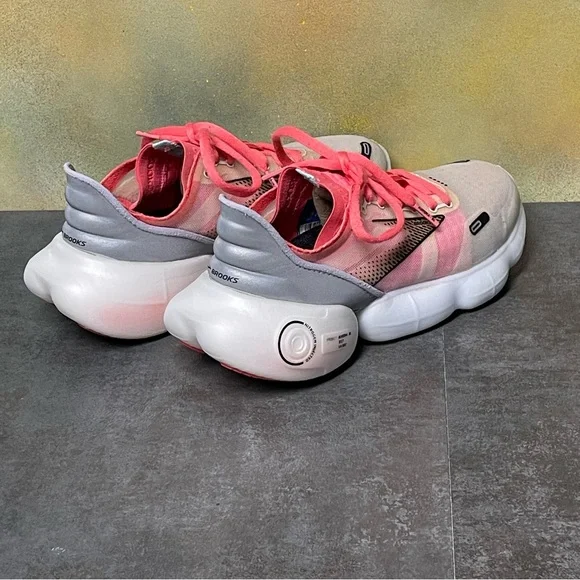 Brooks Aurora-BL Women's Running Shoes Grey/Coral/Black Size 7B - Picture 10 of 16